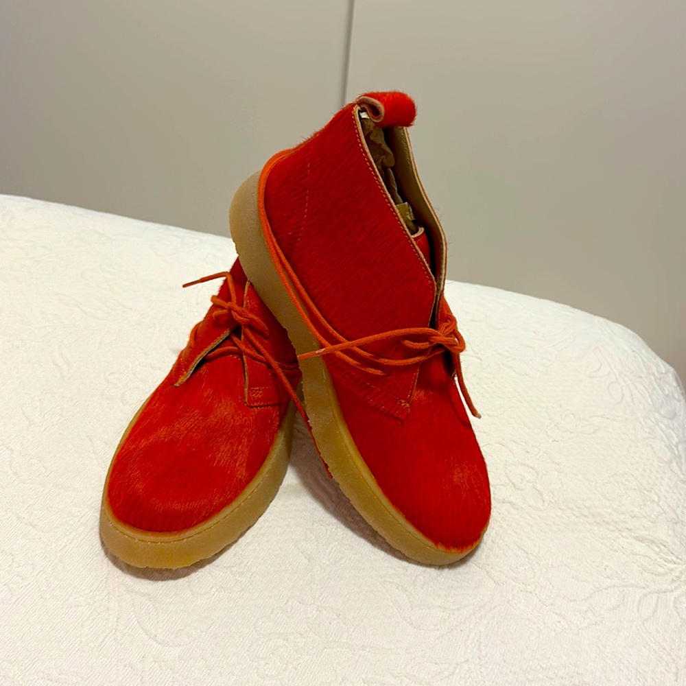 Zara-Clarks leather boots, Size 8